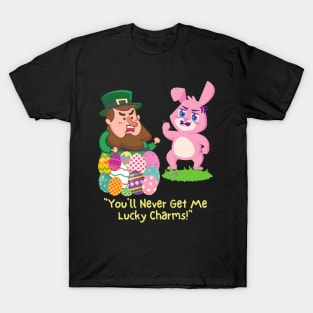 Easter Bunny fights Leprechaun T-Shirt